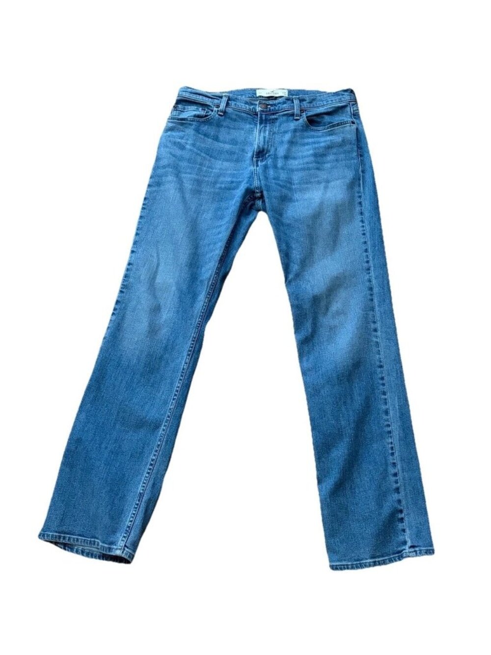 Hollister Mens Classic Straight Blue Jeans W34 L32 Epic Flex Denim